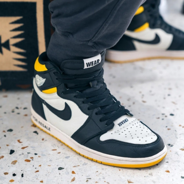 Giày Nike Air Jordan 1 Retro High 'Yellow Ochre' 555088-109 - Ảnh 6