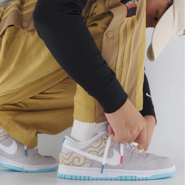 Giày Nike Dunk Low 'Barber Shop Grey' DH7614-500 - Ảnh 2