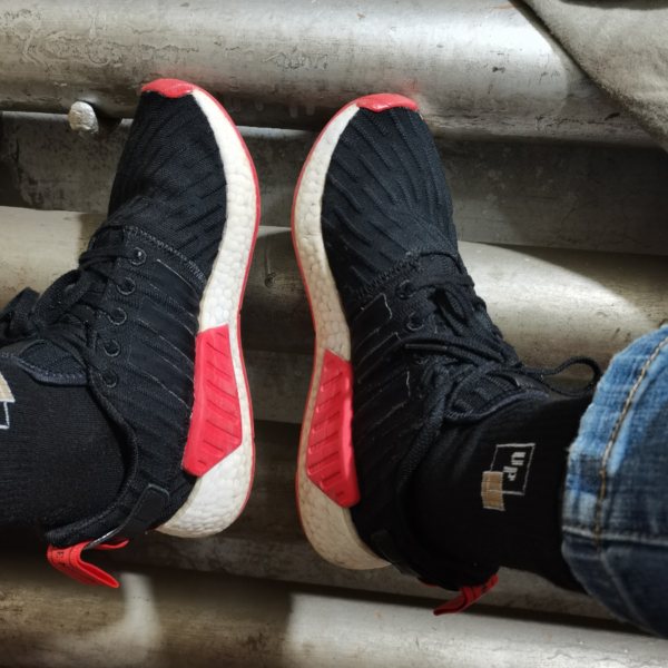 Giày Adidas NMD R2 Primeknit 'Core Black' BA7252 - Ảnh 6