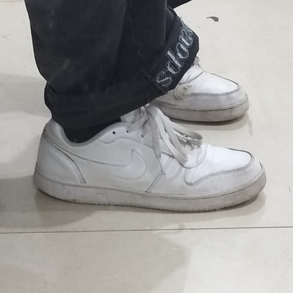 Giày Nike Ebernon Low 'Triple White' AQ1775-100 - Ảnh 4