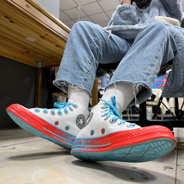 Giày Converse Chuck Taylor All Star 70 High 'Orange Blue' 171934C - Ảnh 6
