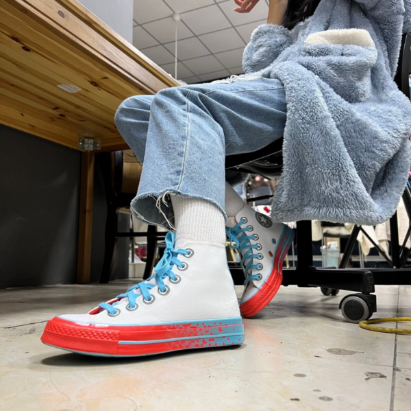 Giày Converse Chuck Taylor All Star 70 High 'Orange Blue' 171934C - Ảnh 7