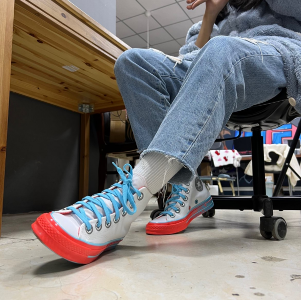 Giày Converse Chuck Taylor All Star 70 High 'Orange Blue' 171934C - Ảnh 8
