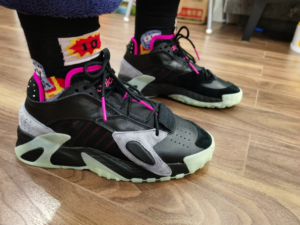 Alternative view of Giày Adidas Streetball Black Grey Light Red FV4524