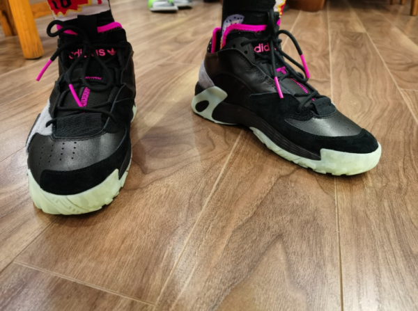 Giày Adidas Streetball Black Grey Light Red FV4524 - Ảnh 3