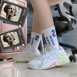 Alternative view of Giày Adidas Streetball 'White Blue' EH2178