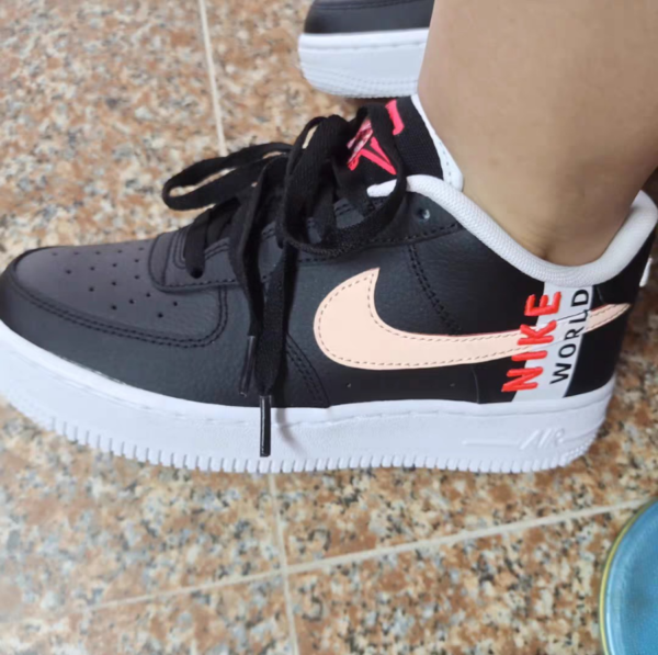 Giày Nike Air Force 1 Low 'Worldwide Pack Black Crimson' CK6924-001 - Ảnh 2