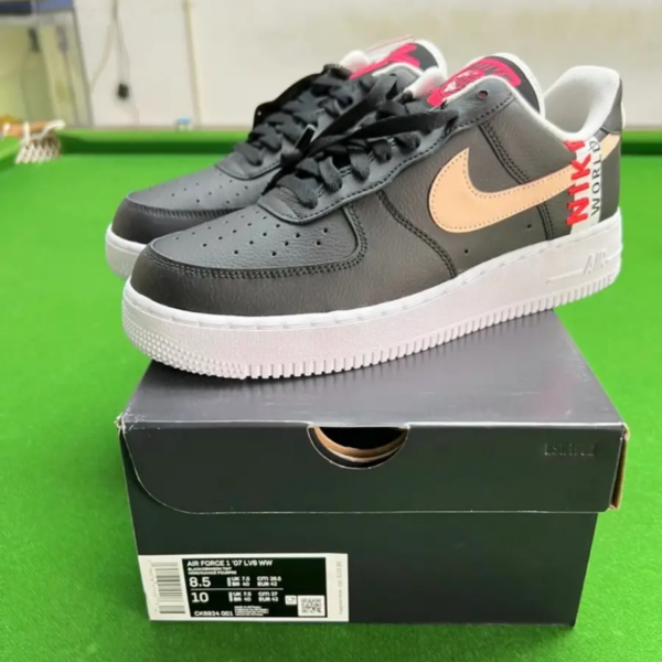 Giày Nike Air Force 1 Low 'Worldwide Pack Black Crimson' CK6924-001 - Ảnh 4