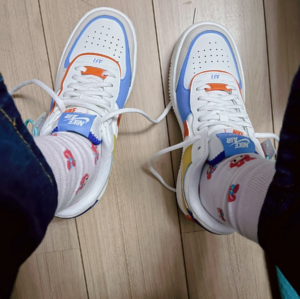 Giay Nike Air Force 1 Low Shadow Sail 'Orange University Blue' CI0919-115