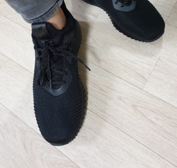 Giày Adidas Alphabounce Plus 'Triple Black' FW4685 - Ảnh 4