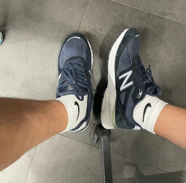 Giày New Balance 990v4 Made In USA 'Navy' M990NV4 - Ảnh 2