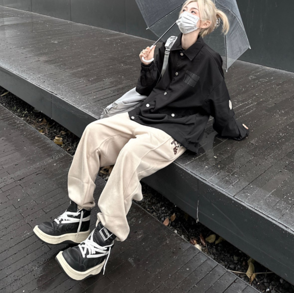 Giày Converse Rick Owens x TURBOWPN Mid 'Black Cloud Cream' 172342C - Ảnh 2