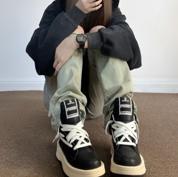 Giày Converse Rick Owens x TURBOWPN Mid 'Black Cloud Cream' 172342C - Ảnh 5