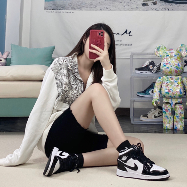 Giày Nike Air Jordan 1 Mid SE GS 'All Star 2021' DD2192-001 - Ảnh 5