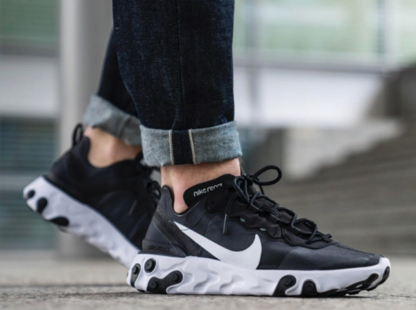 Giày Nike React Element 55 'Black White' BQ6166-003 - Ảnh 5