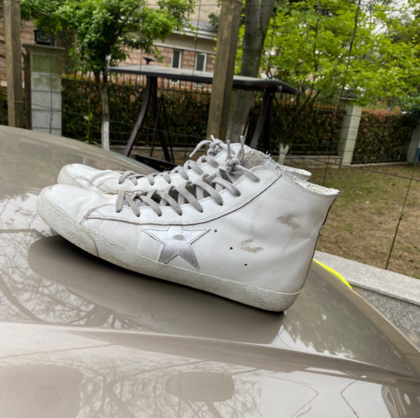 Giày Golden Goose Francy 'White Gray' GMF00113 F000319 10274 - Ảnh 3