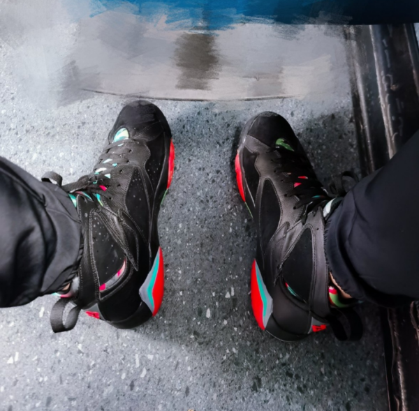 Giày Nike Air Jordan 7 Retro 30th 'Barcelona Night' 705350-007 - Ảnh 5