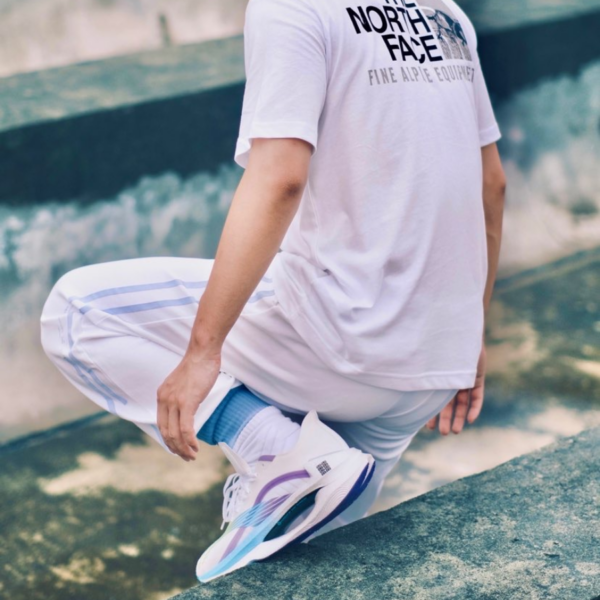 Giày Li Ning Jueying 'White Fluorescent Blue Purple' ARHQ245-3 - Ảnh 4