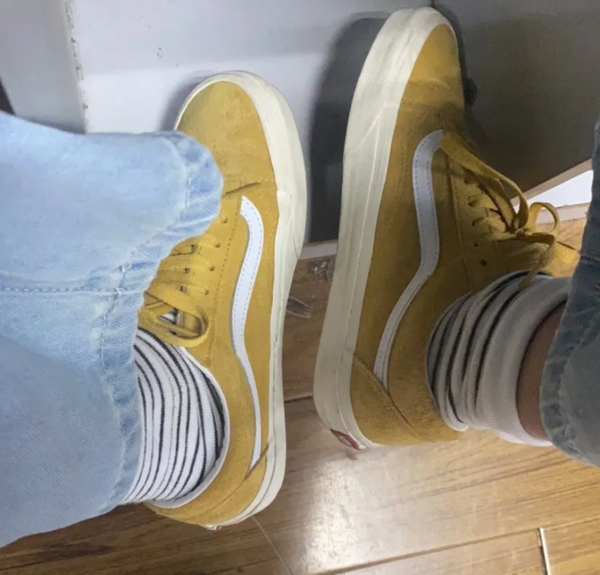 Giày Vans Old Skool Pig Suede 'Mango Mojito' VN0A4BV5V77 - Ảnh 2