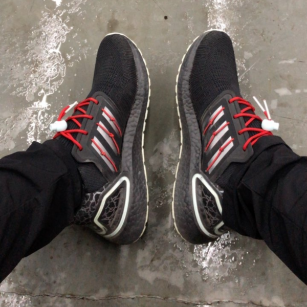Giày Adidas UltraBoost 20 'Black Scarlet' H01422 - Ảnh 4