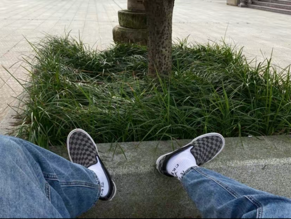 Giày Vans Slip-On 'Black Pewter Checkerboard' VN000EYEBPJ - Ảnh 3