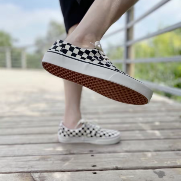 Giày Vans Era 'Checkerboard Marshmallow Black' VN0A4BV4R6R - Ảnh 2