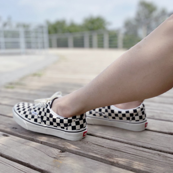Giày Vans Era 'Checkerboard Marshmallow Black' VN0A4BV4R6R - Ảnh 3