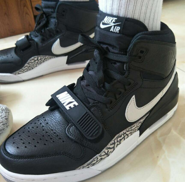 Giày Nike Jordan Legacy 312 'Black Cement' AV3922-001 - Ảnh 3