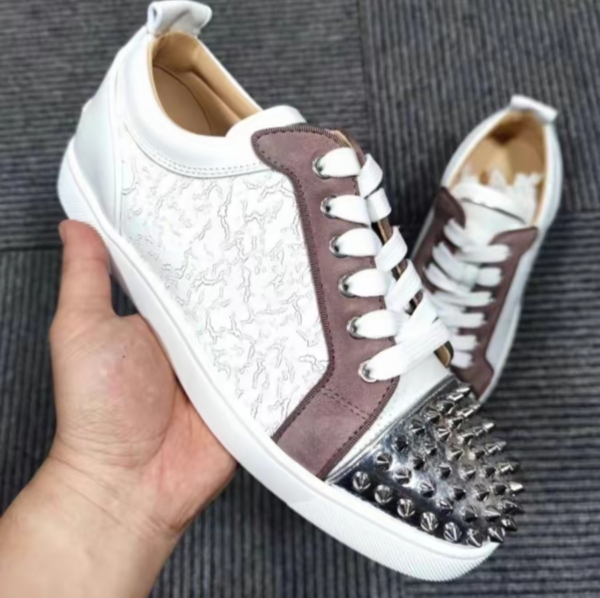 Giày Christian Louboutin Louis Junior Spikes Orlato 3211037Q706 - Ảnh 4
