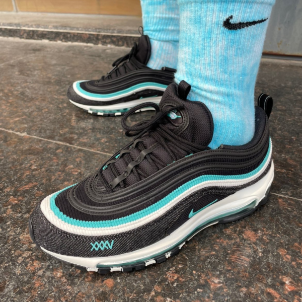Giày Nike Air Max 97 'Black Sport Turquoise' DN1893-001 - Ảnh 2