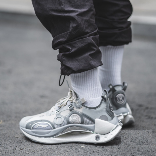 Giày Li Ning Paris Fashion Week 'Gray White' ARHR087-3 - Ảnh 6
