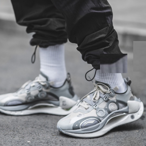 Giày Li Ning Paris Fashion Week 'Gray White' ARHR087-3 - Ảnh 5