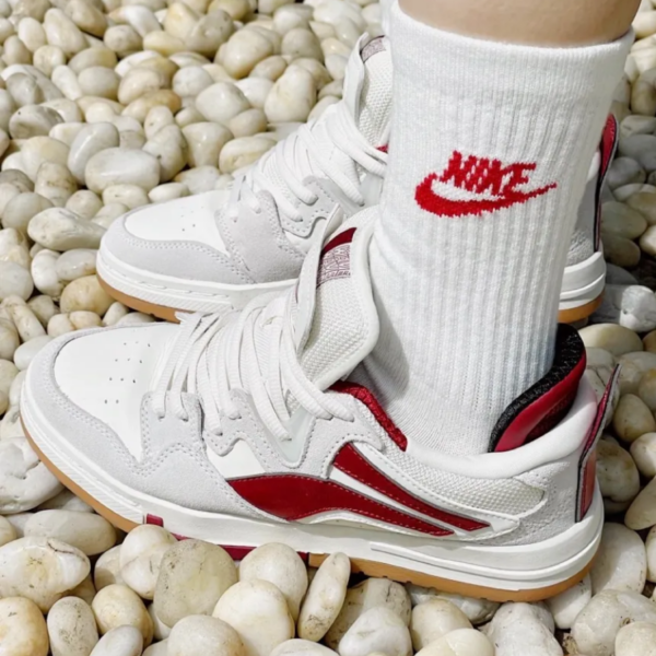Giày Li Ning Weiwu Skateboard Cultural 'Red White' AECR074-4 - Ảnh 4
