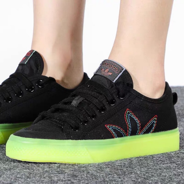 Giày Adidas Nizza Black Green GX2730 - Ảnh 2