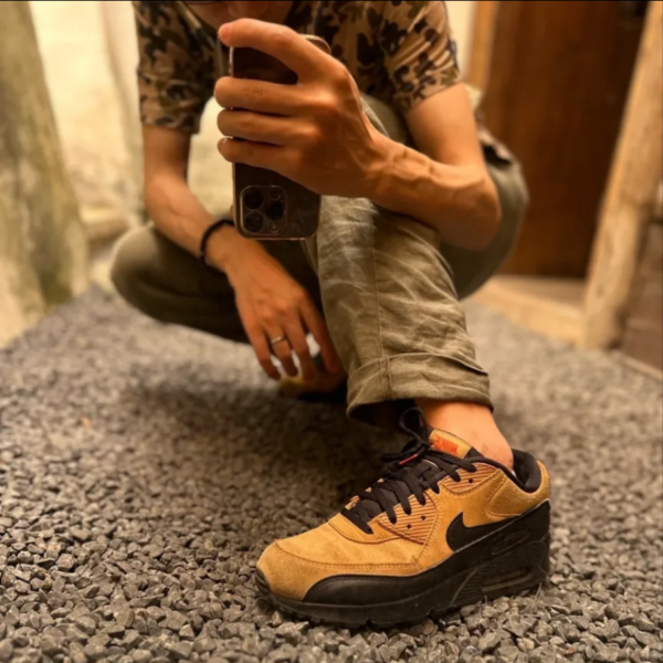 Giày Nike Air Max 90 'Wheat Black' AJ1285-700 - Ảnh 4