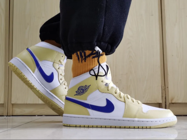 Giày Nike Air Jordan 1 Mid 'Tan Gum' BQ6472-701 - Ảnh 6