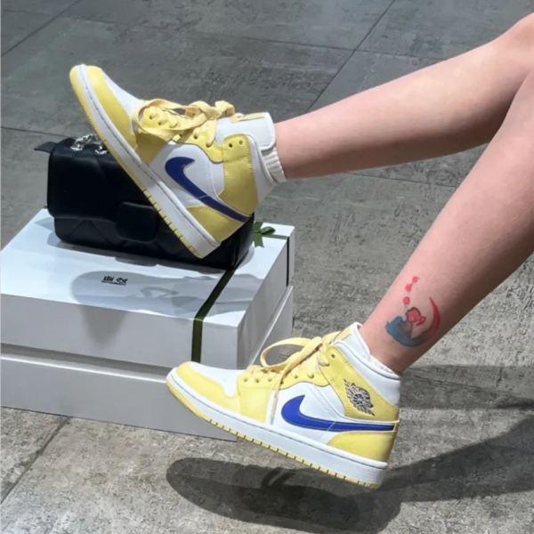 Giày Nike Air Jordan 1 Mid 'Tan Gum' BQ6472-701 - Ảnh 4