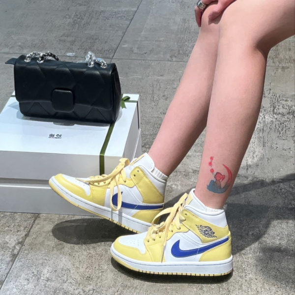 Giày Nike Air Jordan 1 Mid 'Tan Gum' BQ6472-701 - Ảnh 3