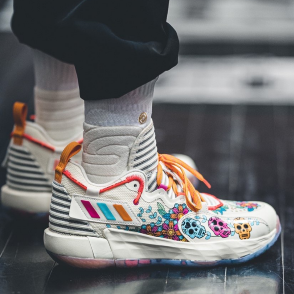 Giày Adidas Dame 7 Extply day Of The Dead 'Cream White' GW3832 - Ảnh 2