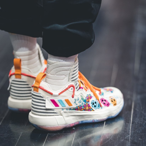 Giày Adidas Dame 7 Extply day Of The Dead 'Cream White' GW3832 - Ảnh 4
