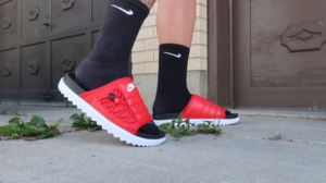 Alternative view of Dép Nike Asuna Slide 'Street October Red Black' CI8800-001