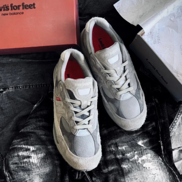 Giày New Balance Levi’s x 992 'Grey Denim' M992LV - Ảnh 6