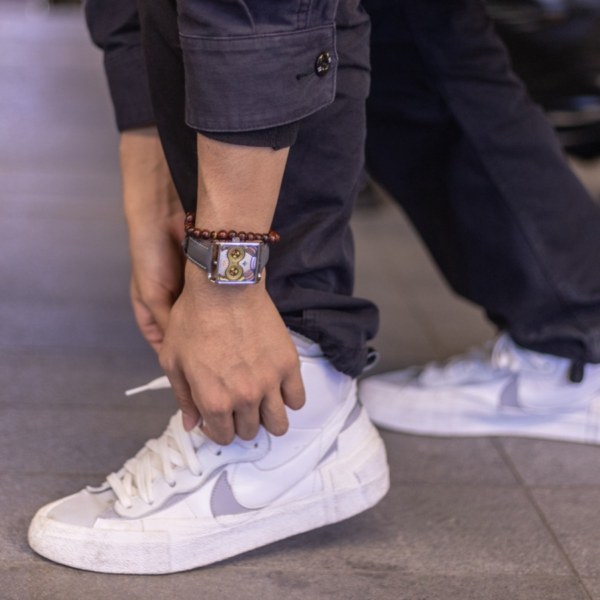 Giày Nike Blazer Mid sacai 'White Grey' BV0072-100 - Ảnh 3