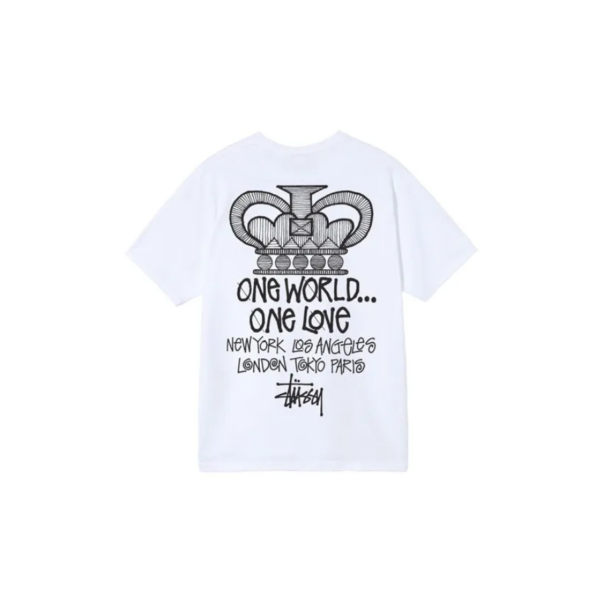 Áo Stussy One World Tee 'White' - Ảnh 4