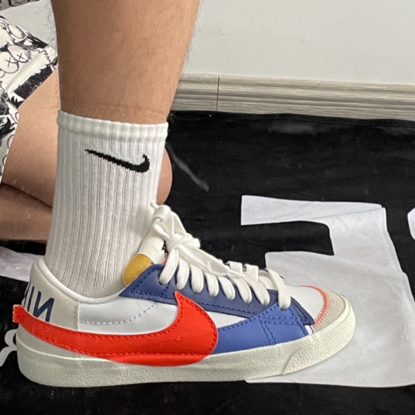 Giày Nike Blazer Low 77 Jumbo ' Royal Safety Orange' - Ảnh 2