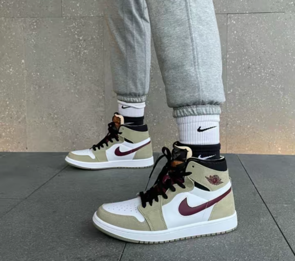 Giày Nike Air Jordan 1 Zoom 'Neutral Olive' CT0978-203 - Ảnh 3