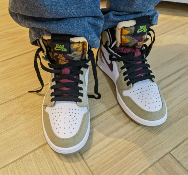 Giày Nike Air Jordan 1 Zoom 'Neutral Olive' CT0978-203 - Ảnh 4