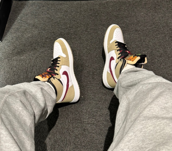 Giày Nike Air Jordan 1 Zoom 'Neutral Olive' CT0978-203 - Ảnh 2