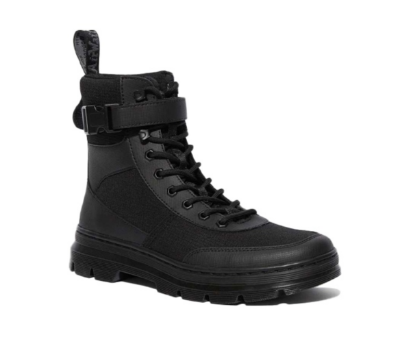 Giày  Dr. Martens Combs Tech Boots Black Element Poly Rip Stop 25656001 - Ảnh 6