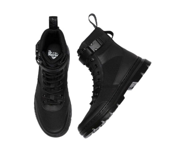 Giày  Dr. Martens Combs Tech Boots Black Element Poly Rip Stop 25656001 - Ảnh 5